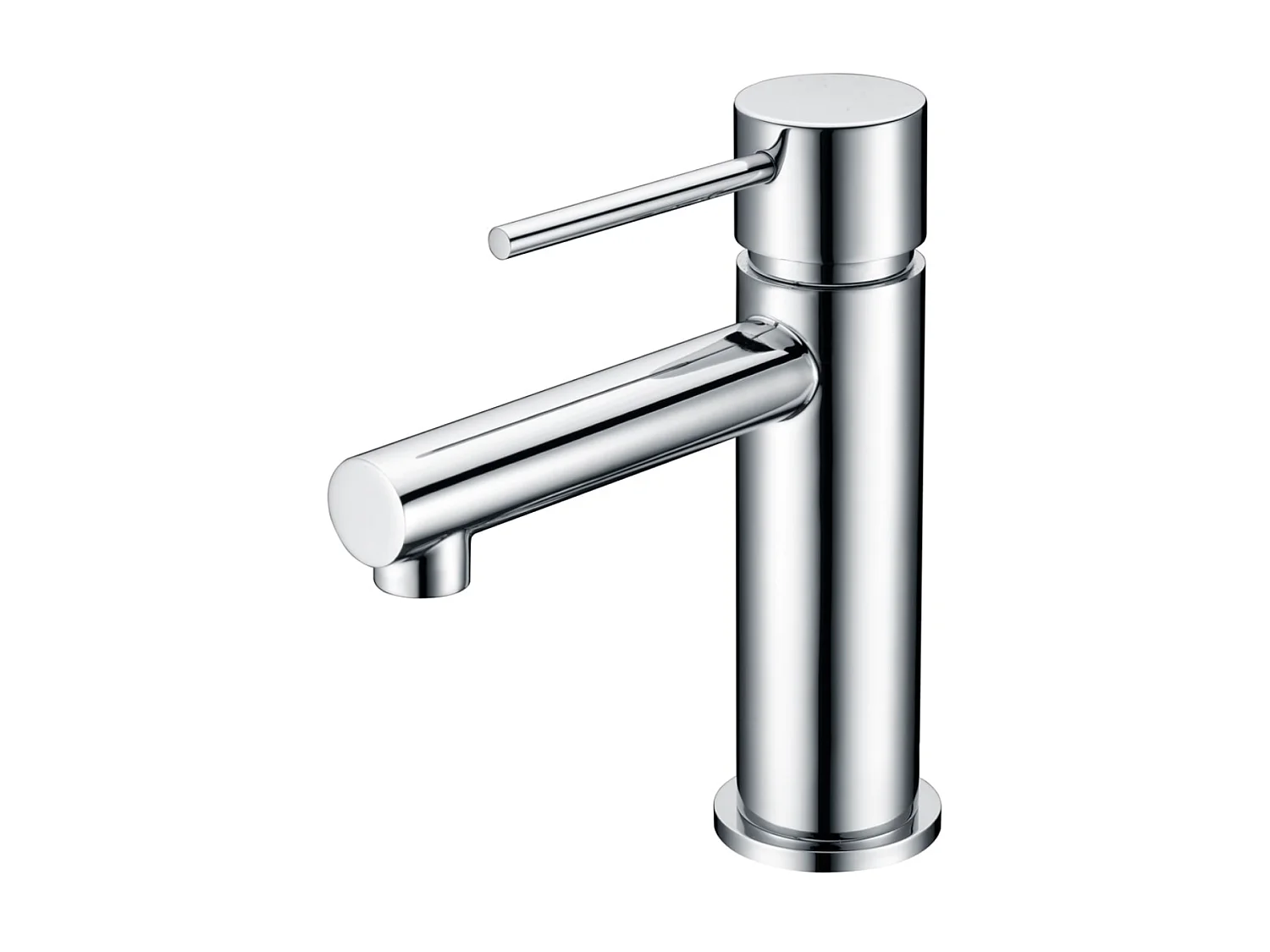 Mitigeur Lavabo Salle de Bain chromé – Bec Bas Anti-Calcaire – Design Moderne - MILOS STICK IMEX