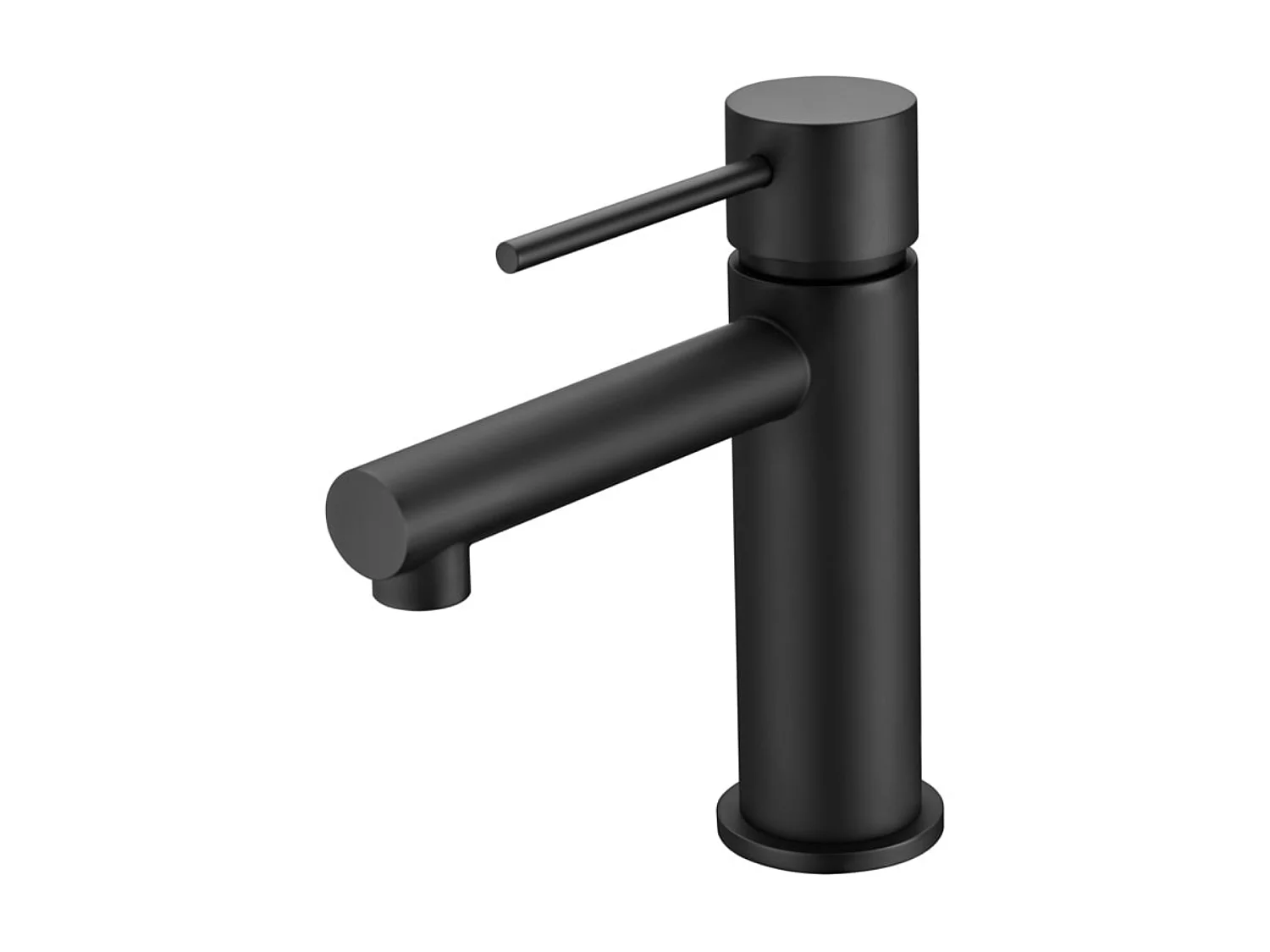 Mitigeur Lavabo Salle de Bain noir mat – Bec Bas Anti-Calcaire – Design Moderne - MILOS STICK IMEX