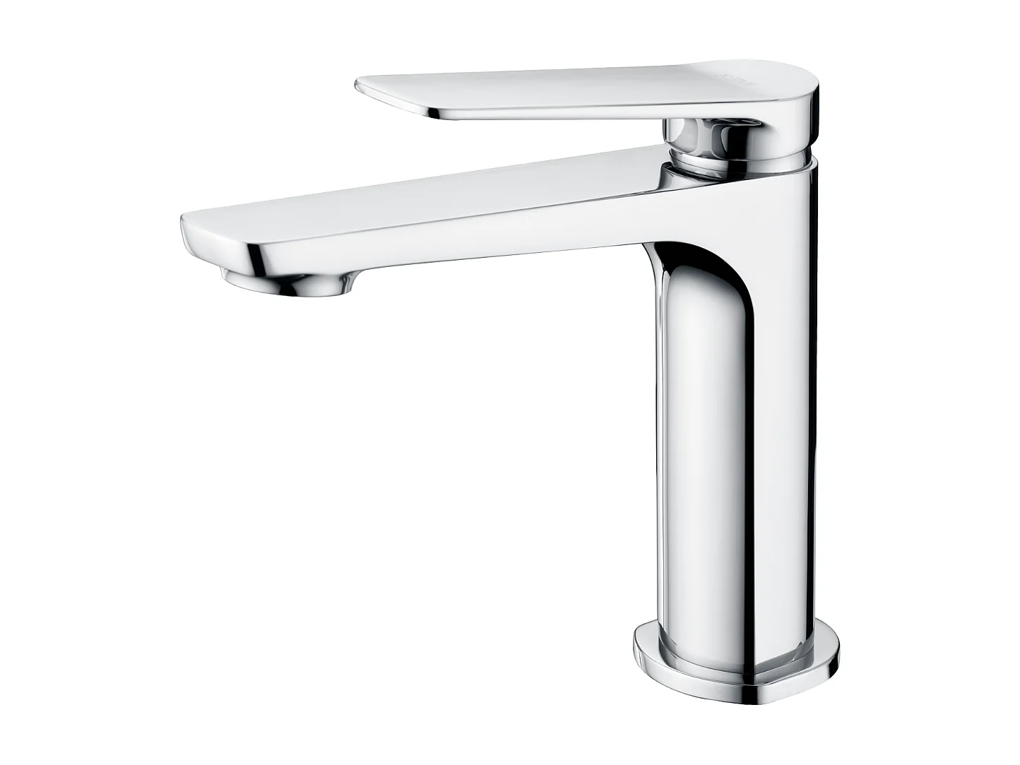 Mitigeur Lavabo Salle de Bain chromé – Bec Bas Anti-Calcaire – Design moderne - NAPOLES IMEX