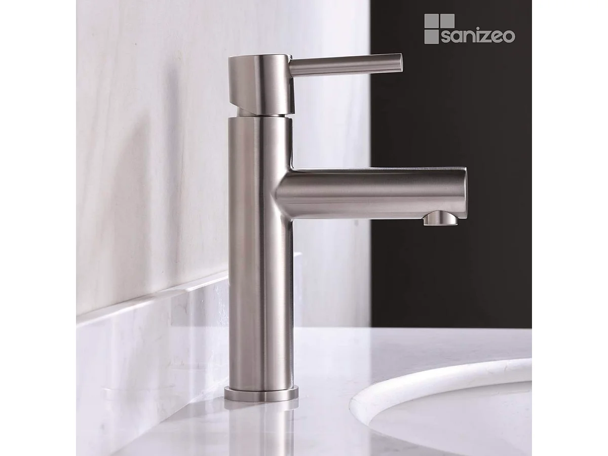 Robinet Mitgeur de Lavabo Bec Bas en Acier Inoxydable Intérieur / Extérieur IMEX MOSCU BDK034-1