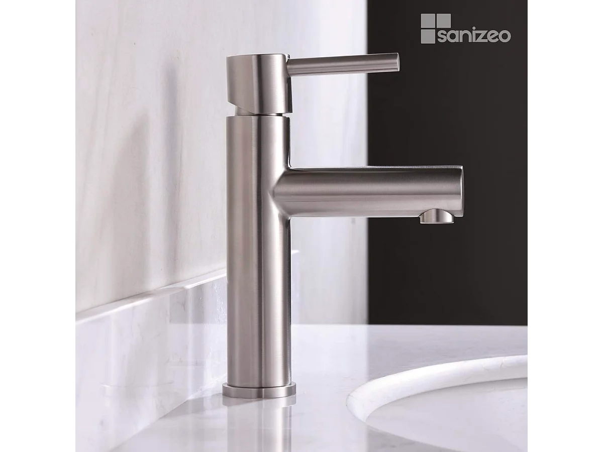 Robinet Mitgeur de Lavabo Bec Bas en Acier Inoxydable Intérieur / Extérieur IMEX MOSCU BDK034-1