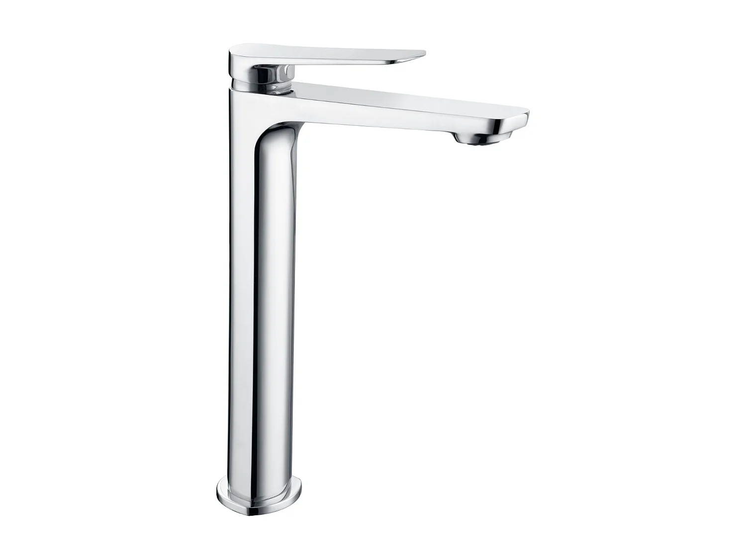 Mitigeur Lavabo Salle de Bain chromé – Bec Haut Anti-Calcaire – Design moderne - NAPOLES IMEX