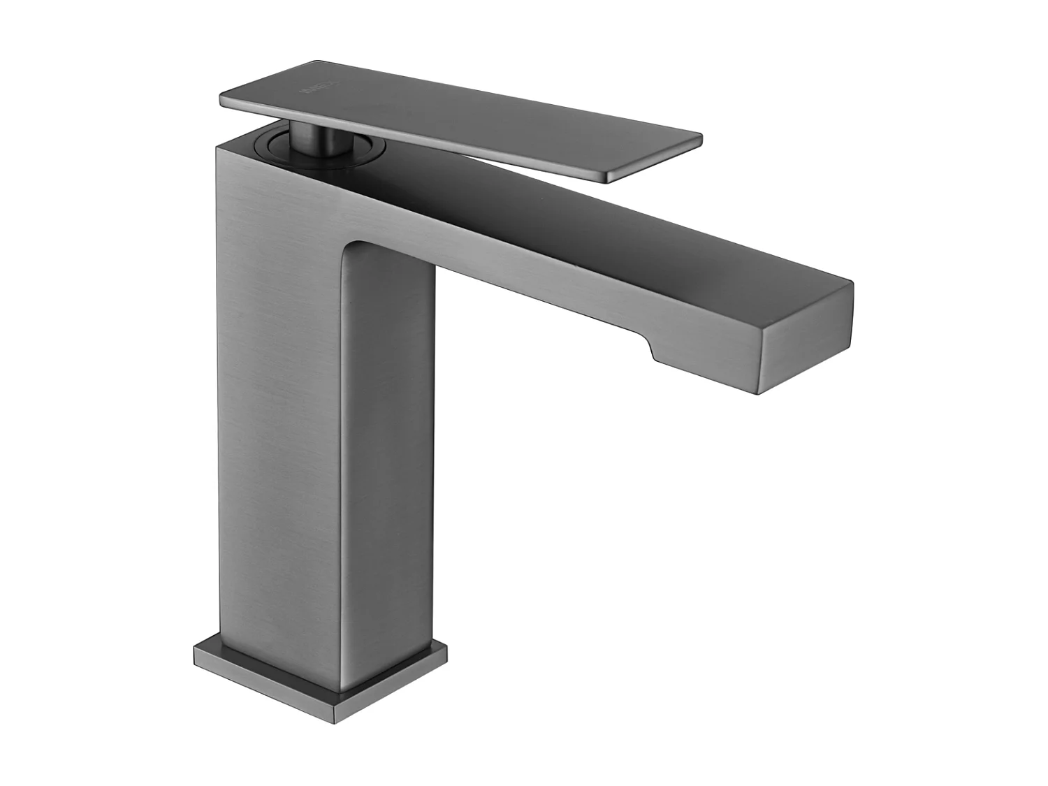 Mitigeur Lavabo Salle de Bain noir métal – Bec Bas Anti-Calcaire – Design moderne - PISA IMEX