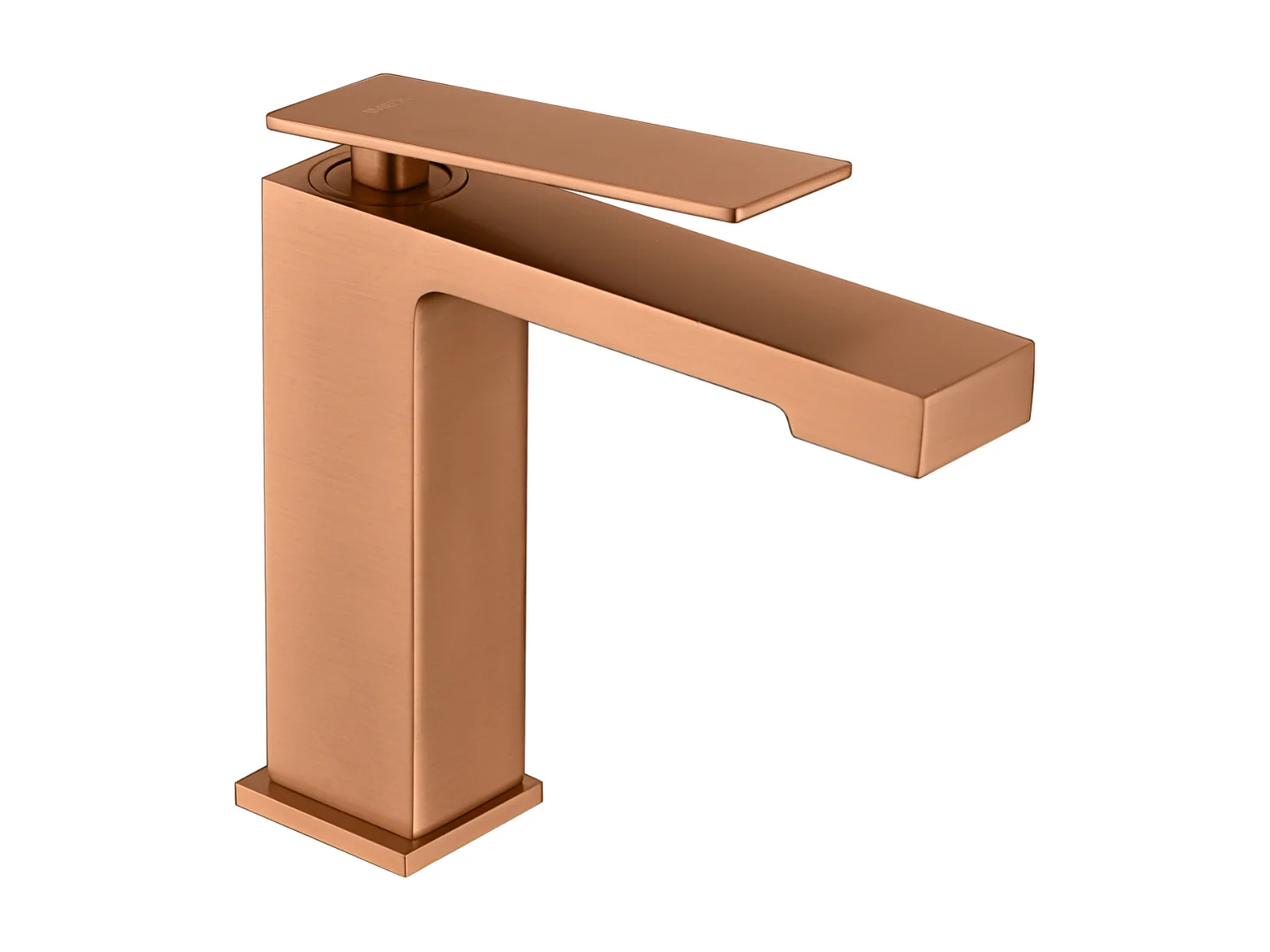 Mitigeur Lavabo Salle de Bain or rose cuivré – Bec Bas Anti-Calcaire – Design moderne - PISA IMEX