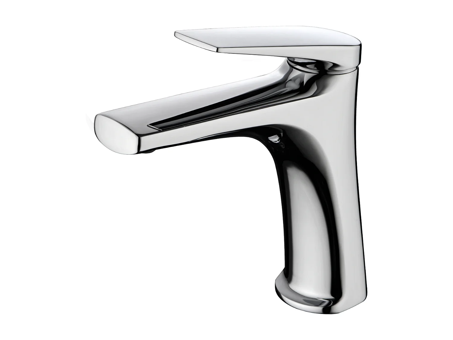 Mitigeur Lavabo Salle de Bain chromé – Bec Bas Anti-Calcaire – Design moderne - DELOS IMEX