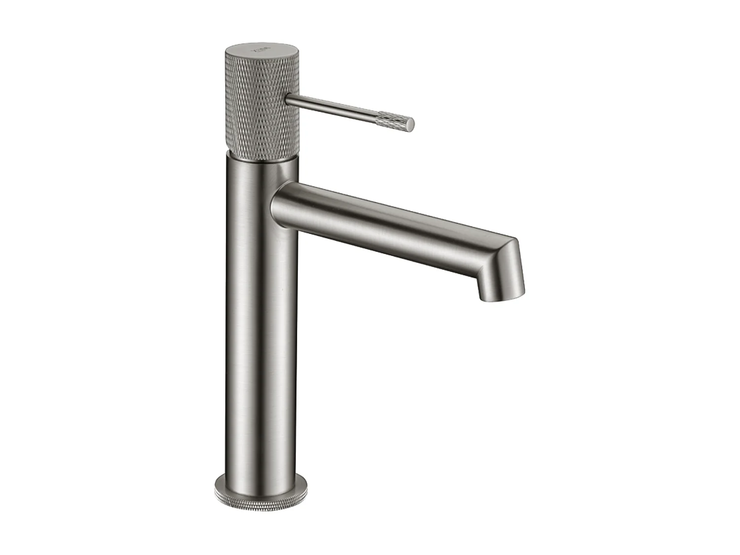 Mitigeur Lavabo Salle de Bain niquel brossé – Bec Bas Anti-Calcaire – Design Moderne - LINE IMEX