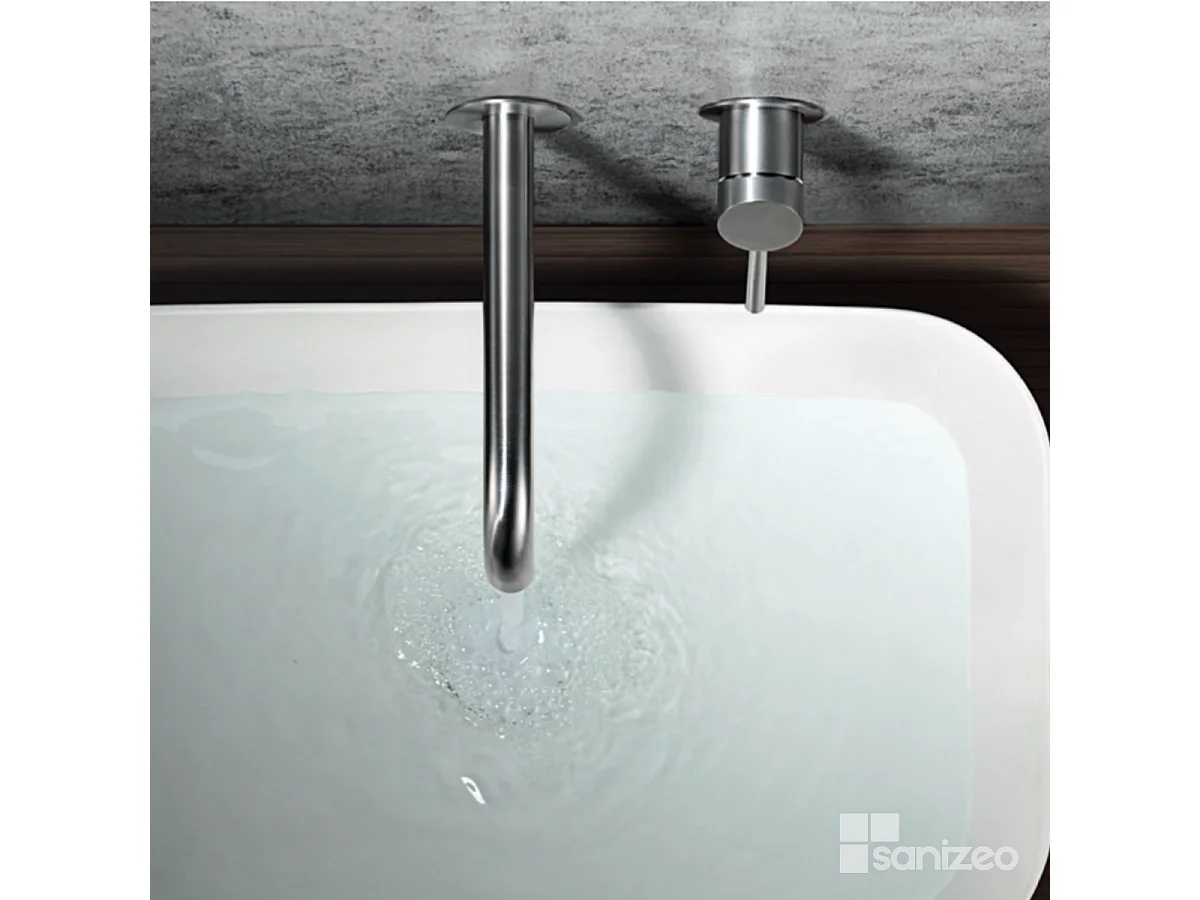 Mitigeur Lavabo Encastré Salle de Bain acier inoxydable – Anti-Calcaire – Design moderne - ETNA IMEX