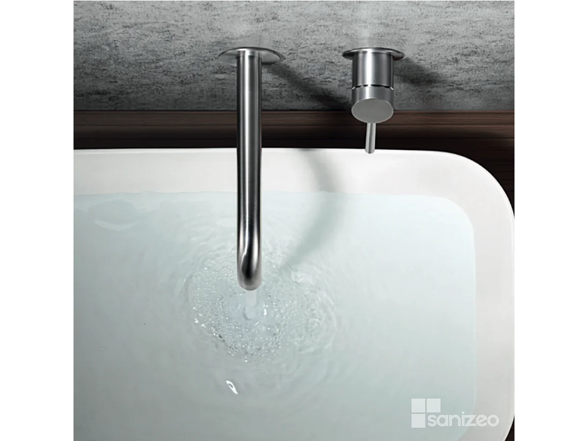 Mitigeur Lavabo Encastré Salle de Bain acier inoxydable – Anti-Calcaire – Design moderne - ETNA IMEX