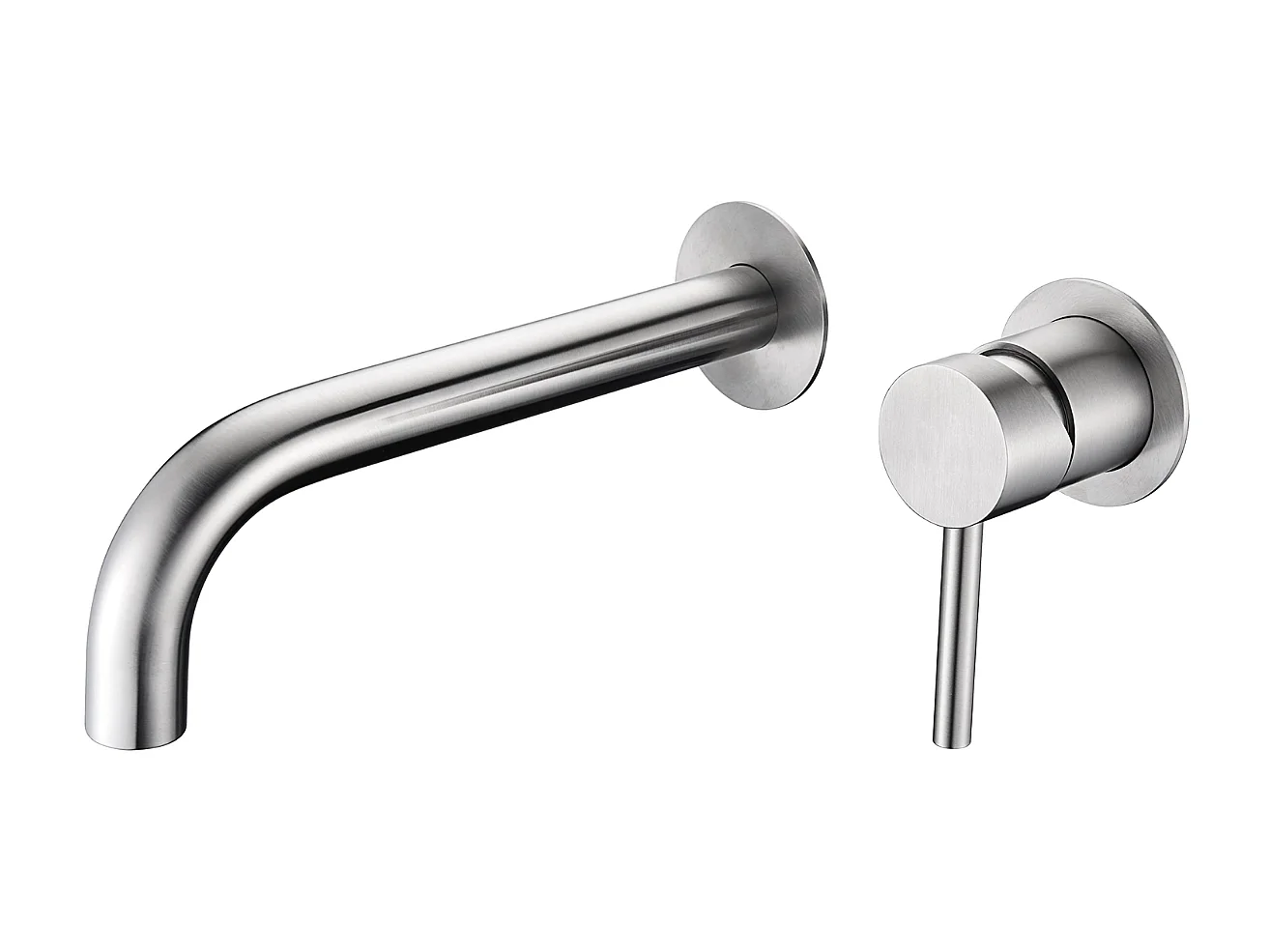 Mitigeur Lavabo Encastré Salle de Bain acier inoxydable – Anti-Calcaire – Design moderne - ETNA IMEX