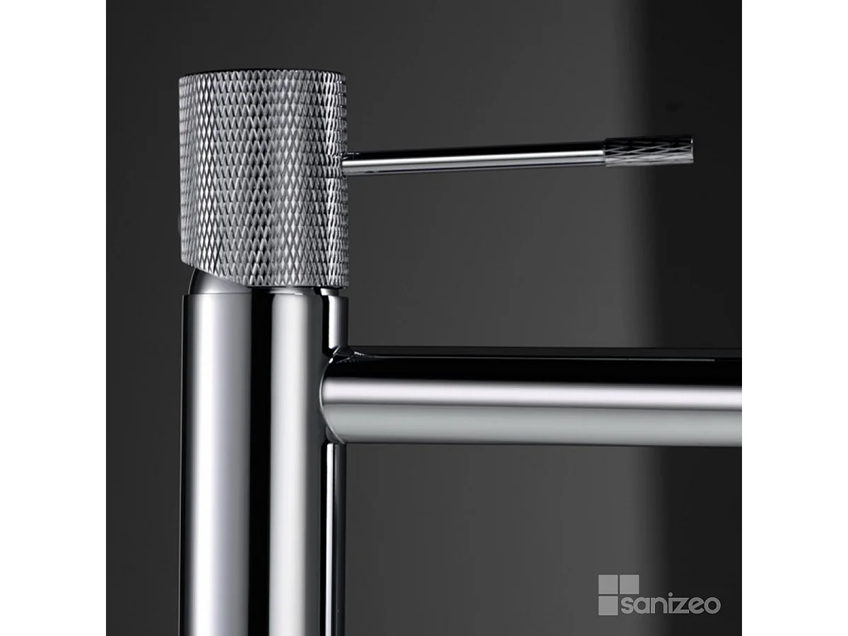 Mitigeur Lavabo Salle de Bain chromé – Bec Bas Anti-Calcaire – Design moderne - LINE IMEX