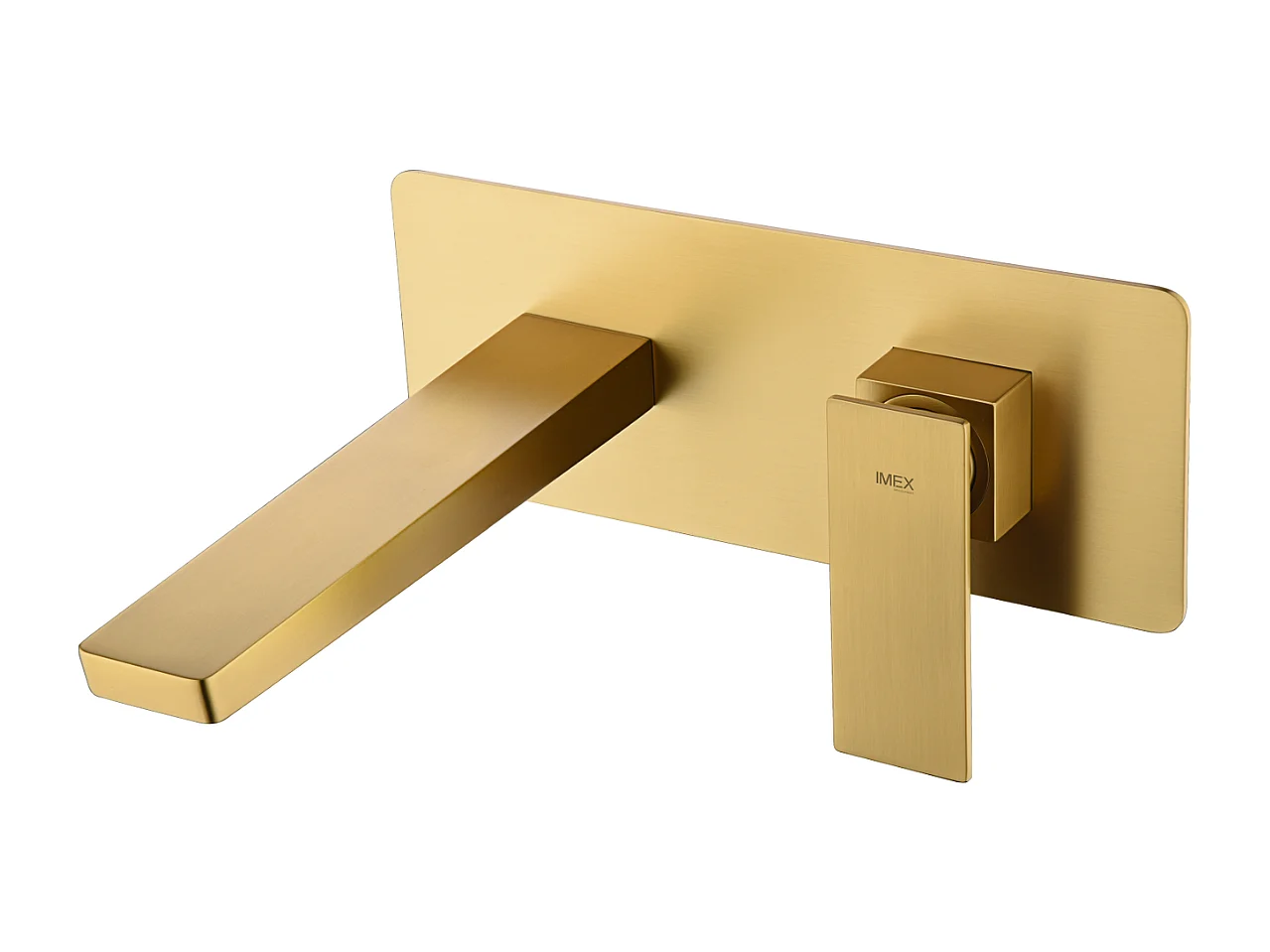 Mitigeur Lavabo Encastré Salle de Bain OR BROSSÉ – Anti-Calcaire – Design moderne - PISA IMEX