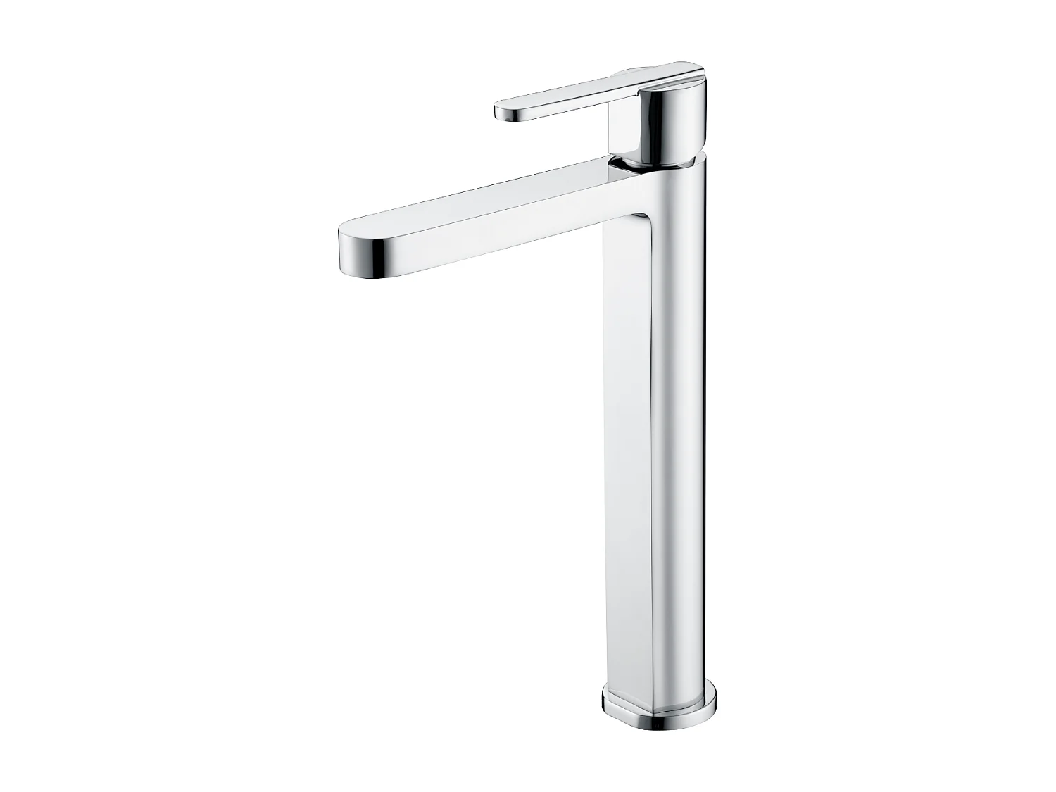 Mitigeur Lavabo Salle de Bain chromé – Bec Haut Anti-Calcaire – Design moderne - ROMA IMEX