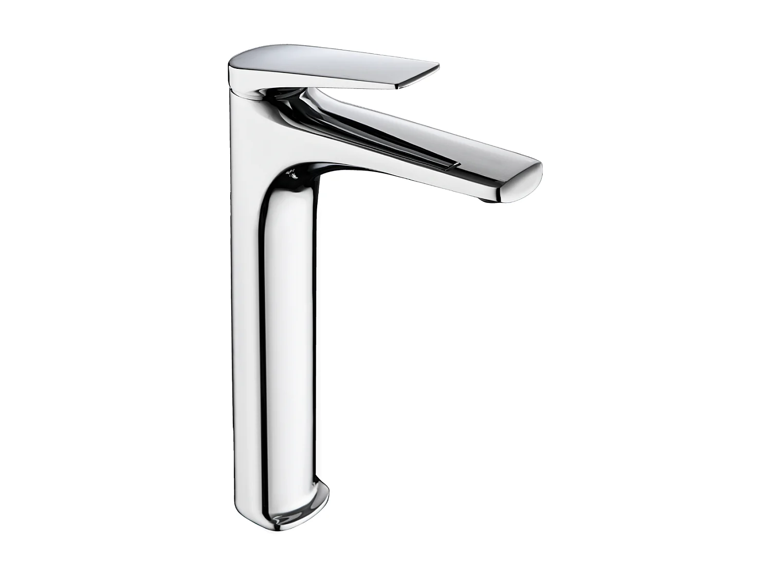 Mitigeur Lavabo Salle de Bain chromé – Bec Haut Anti-Calcaire – Design moderne - DELOS IMEX