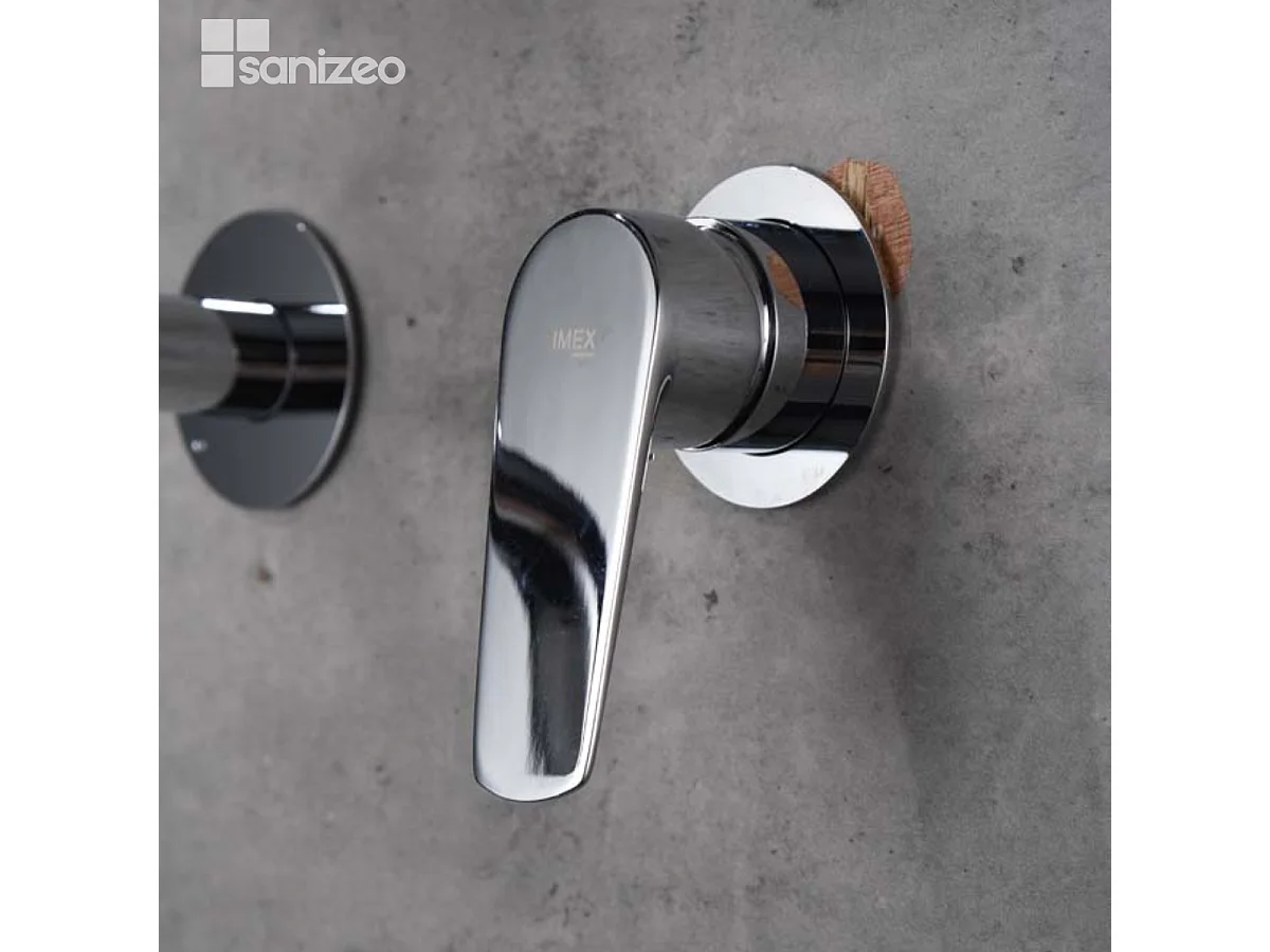 Mitigeur Lavabo Encastré Salle de Bain chromé – Anti-Calcaire – Design moderne - BELGICA IMEX