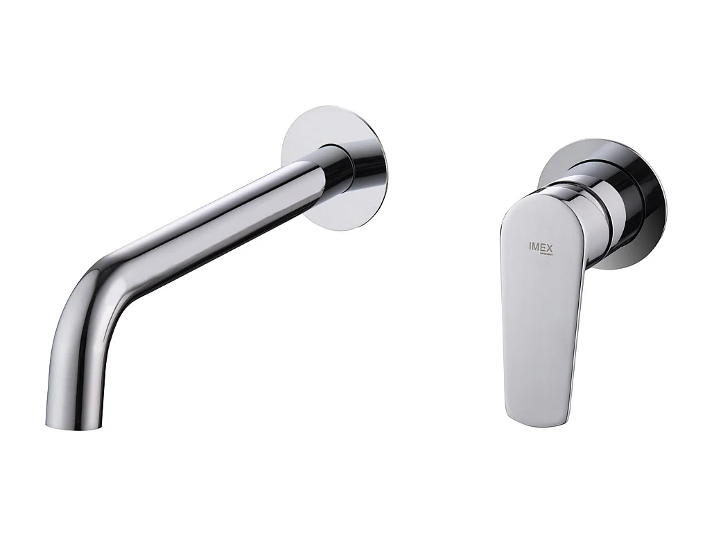 Mitigeur Lavabo Encastré Salle de Bain chromé – Anti-Calcaire – Design moderne - BELGICA IMEX