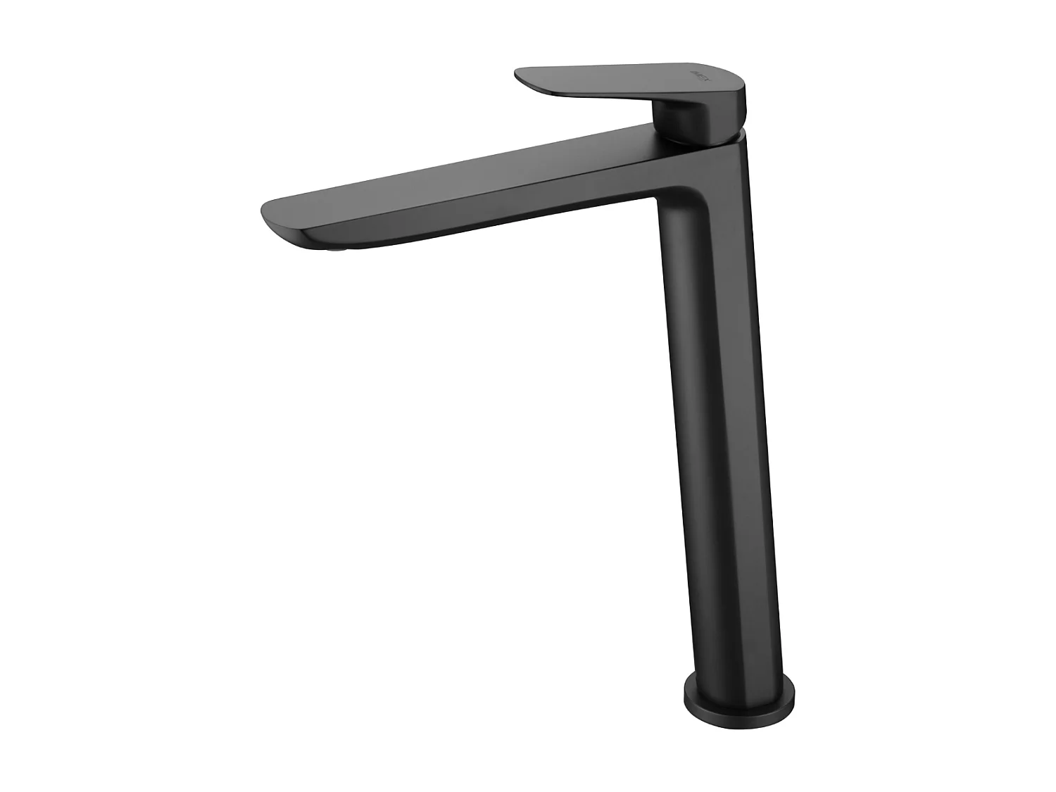 Mitigeur Lavabo Salle de Bain noir mat – Bec Haut Anti-Calcaire – Design moderne - BELGICA IMEX