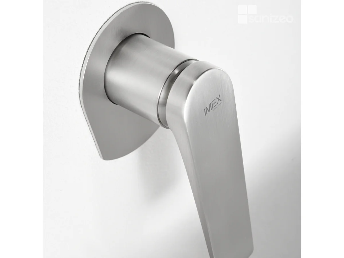 Mitigeur Lavabo Encastré Salle de Bain acier inoxydable – Anti-Calcaire – Design Moderne - DELOS IMEX