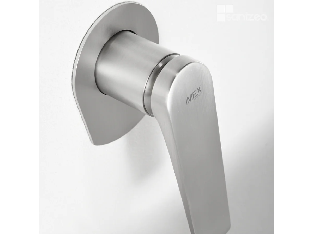 Mitigeur Lavabo Encastré Salle de Bain acier inoxydable – Anti-Calcaire – Design Moderne - DELOS IMEX