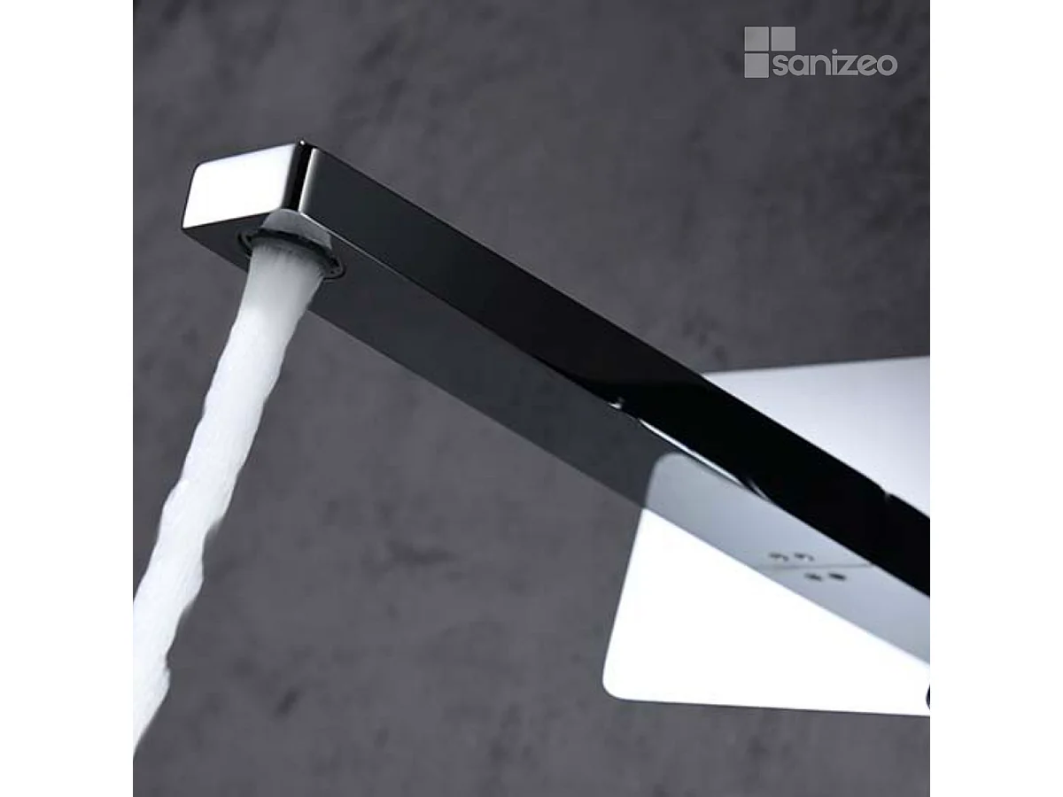 Mitigeur Lavabo Encastré Salle de Bain chromé – Bec Haut Anti-Calcaire – Design Moderne - SUECIA IMEX