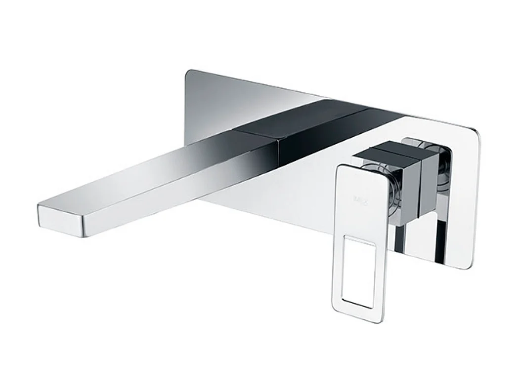 Mitigeur Lavabo Encastré Salle de Bain chromé – Bec Haut Anti-Calcaire – Design Moderne - SUECIA IMEX