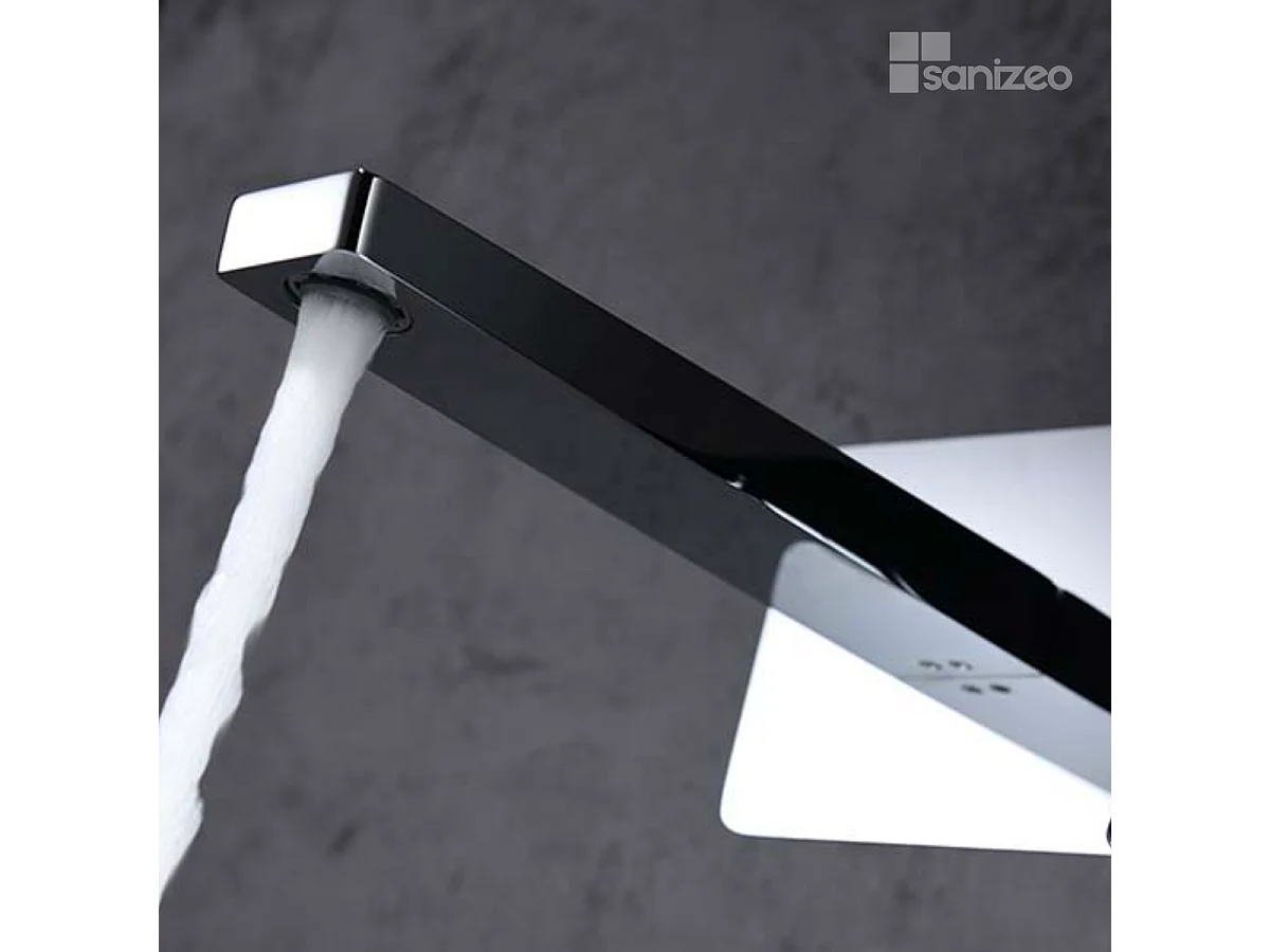 Mitigeur Lavabo Encastré Salle de Bain chromé – Bec Haut Anti-Calcaire – Design Moderne - SUECIA IMEX