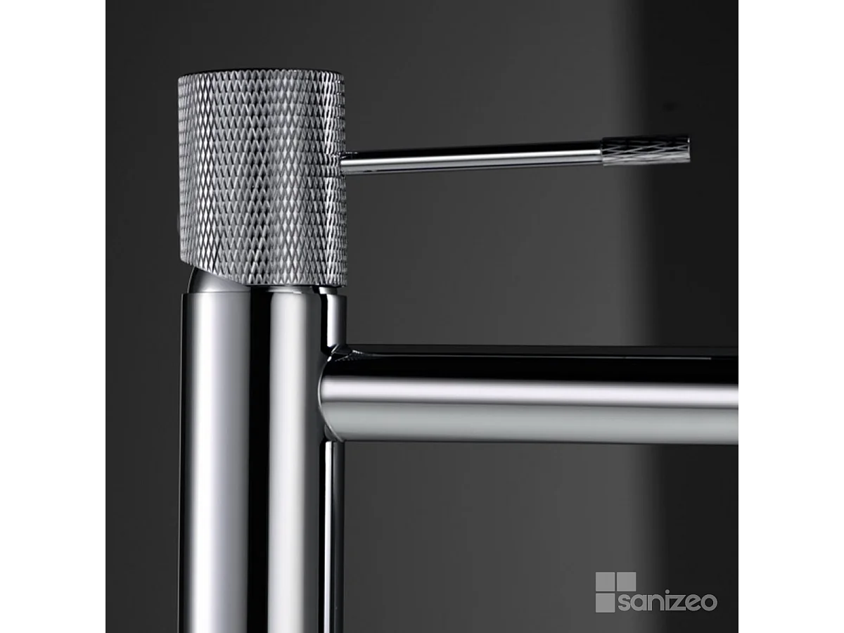 Mitigeur Lavabo Salle de Bain chromé – Bec Haut Anti-Calcaire – Design moderne - LINE IMEX