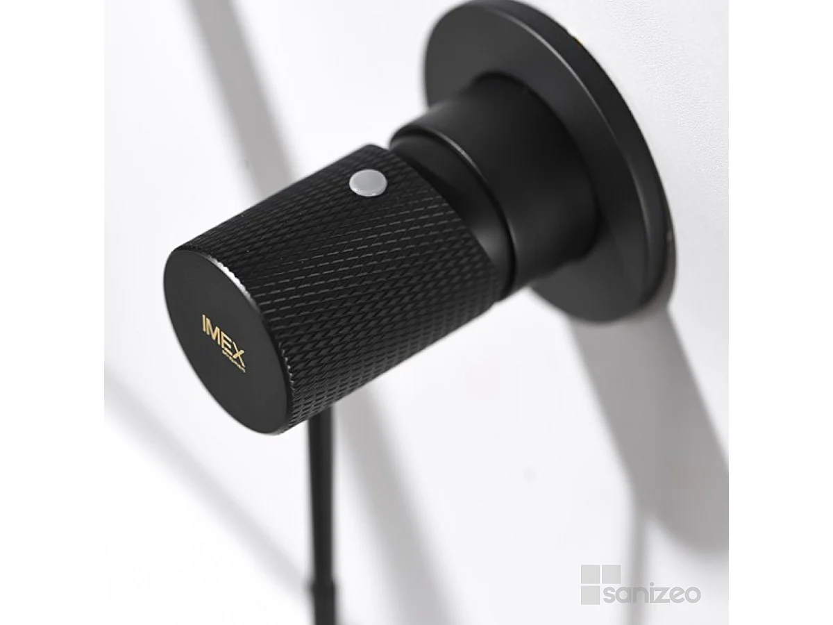 Mitigeur Lavabo Encastré Salle de Bain noir mat – Anti-Calcaire – Design moderne - LINE IMEX