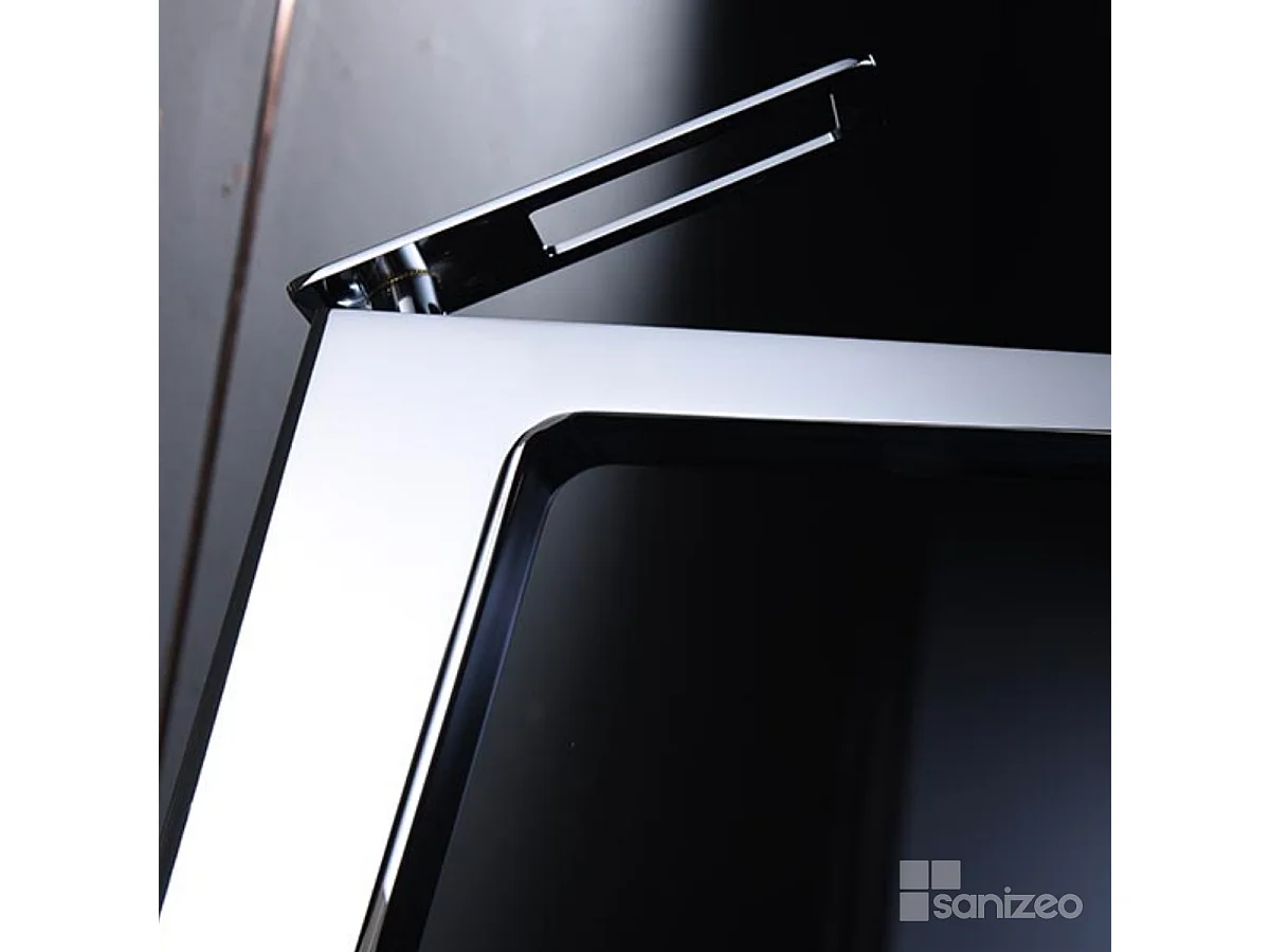 Mitigeur Lavabo Salle de Bain chromé – Bec Bas Anti-Calcaire – Design moderne - SUECIA IMEX