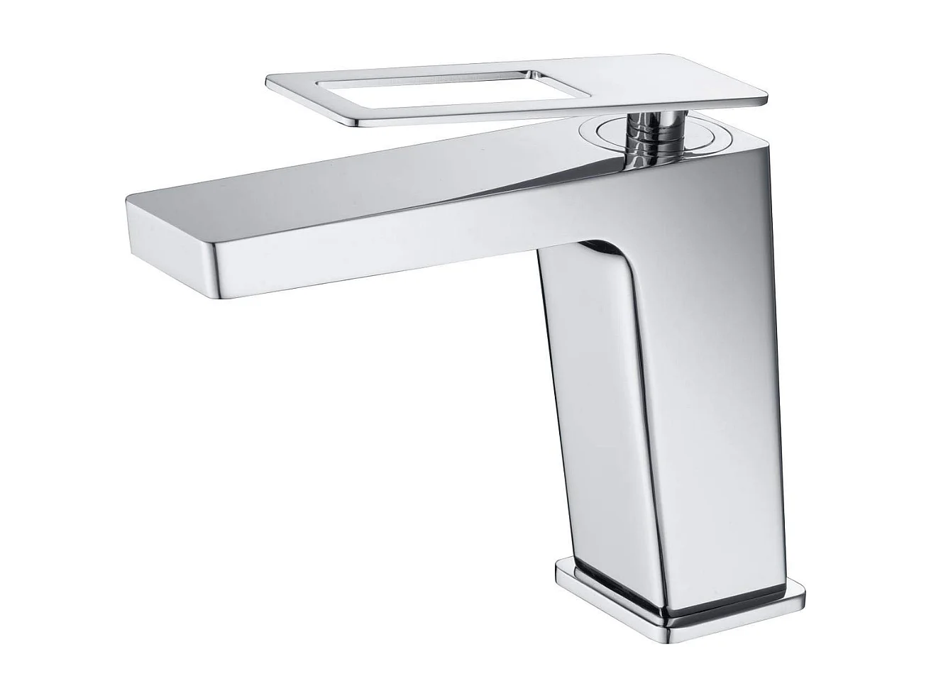 Mitigeur Lavabo Salle de Bain chromé – Bec Bas Anti-Calcaire – Design moderne - SUECIA IMEX