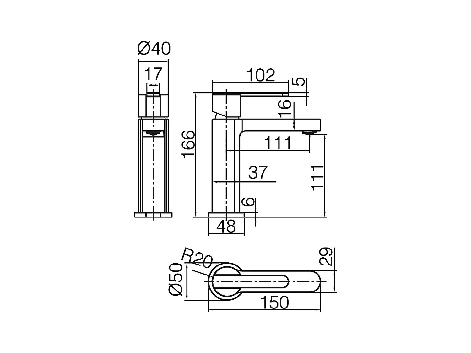 Mitigeur Lavabo Salle de Bain or rose cuivré – Bec Bas Anti-Calcaire – Design moderne - ROMA IMEX