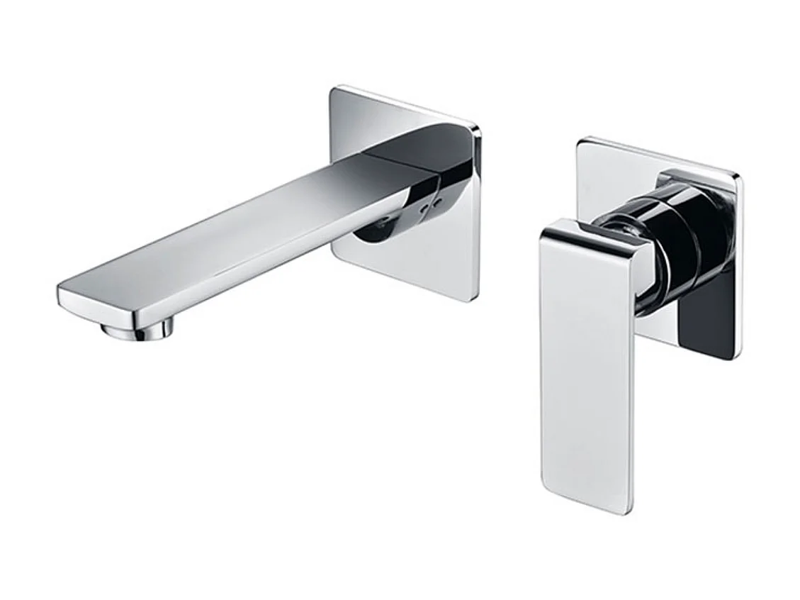 Mitigeur Lavabo Encastré Salle de Bain chromé – Anti-Calcaire – Design moderne - FIYI IMEX