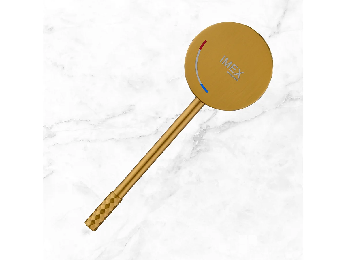 Mitigeur Lavabo Salle de Bain or brossé– Bec Haut Anti-Calcaire – Design Moderne - GENOVA IMEX