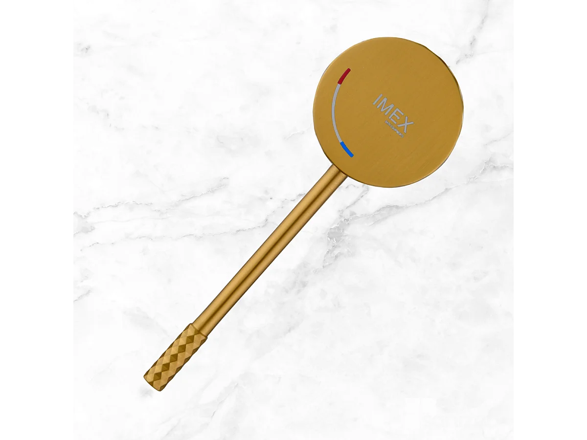 Mitigeur Lavabo Salle de Bain or brossé– Bec Haut Anti-Calcaire – Design Moderne - GENOVA IMEX