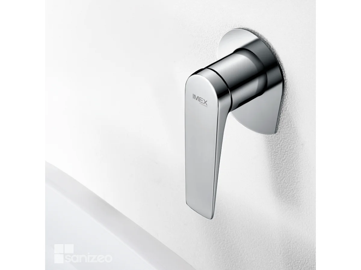 Mitigeur Lavabo Encastré Salle de Bain chromé – Anti-Calcaire – Design moderne - DELOS IMEX