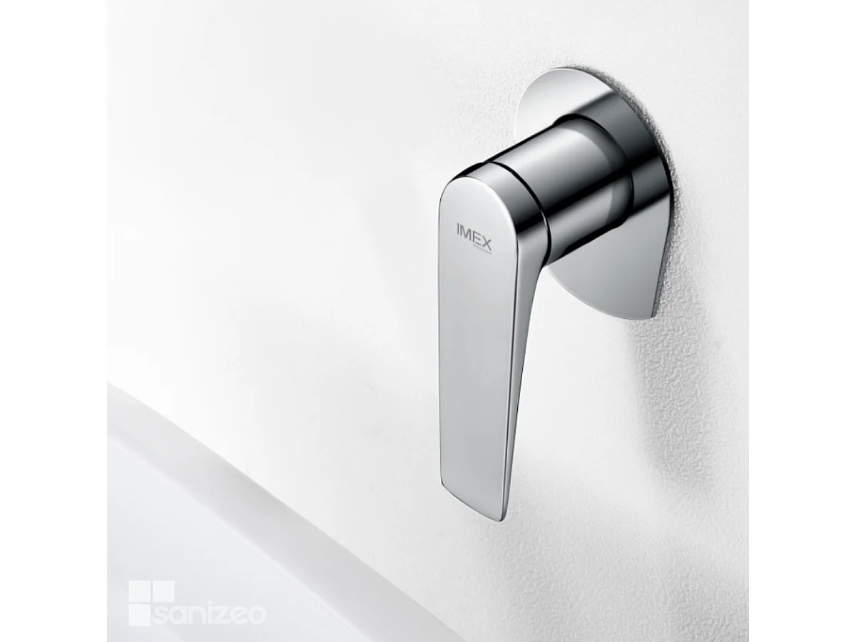 Mitigeur Lavabo Encastré Salle de Bain chromé – Anti-Calcaire – Design moderne - DELOS IMEX