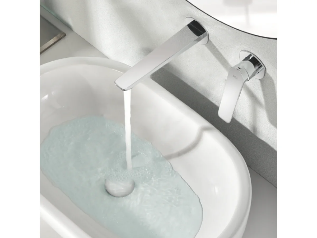 Mitigeur Lavabo Encastré Salle de Bain chromé – Anti-Calcaire – Design moderne - NAPOLES IMEX