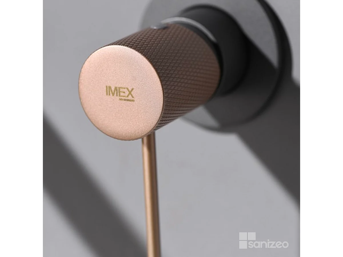 Mitigeur Lavabo Encastré Salle de Bain gris/champagne – Anti-Calcaire – Design Moderne - LINE IMEX