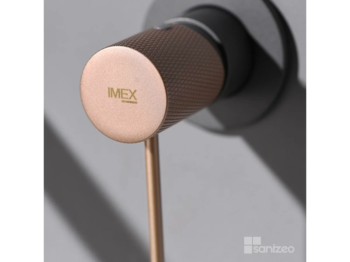 Mitigeur Lavabo Encastré Salle de Bain gris/champagne – Anti-Calcaire – Design Moderne - LINE IMEX