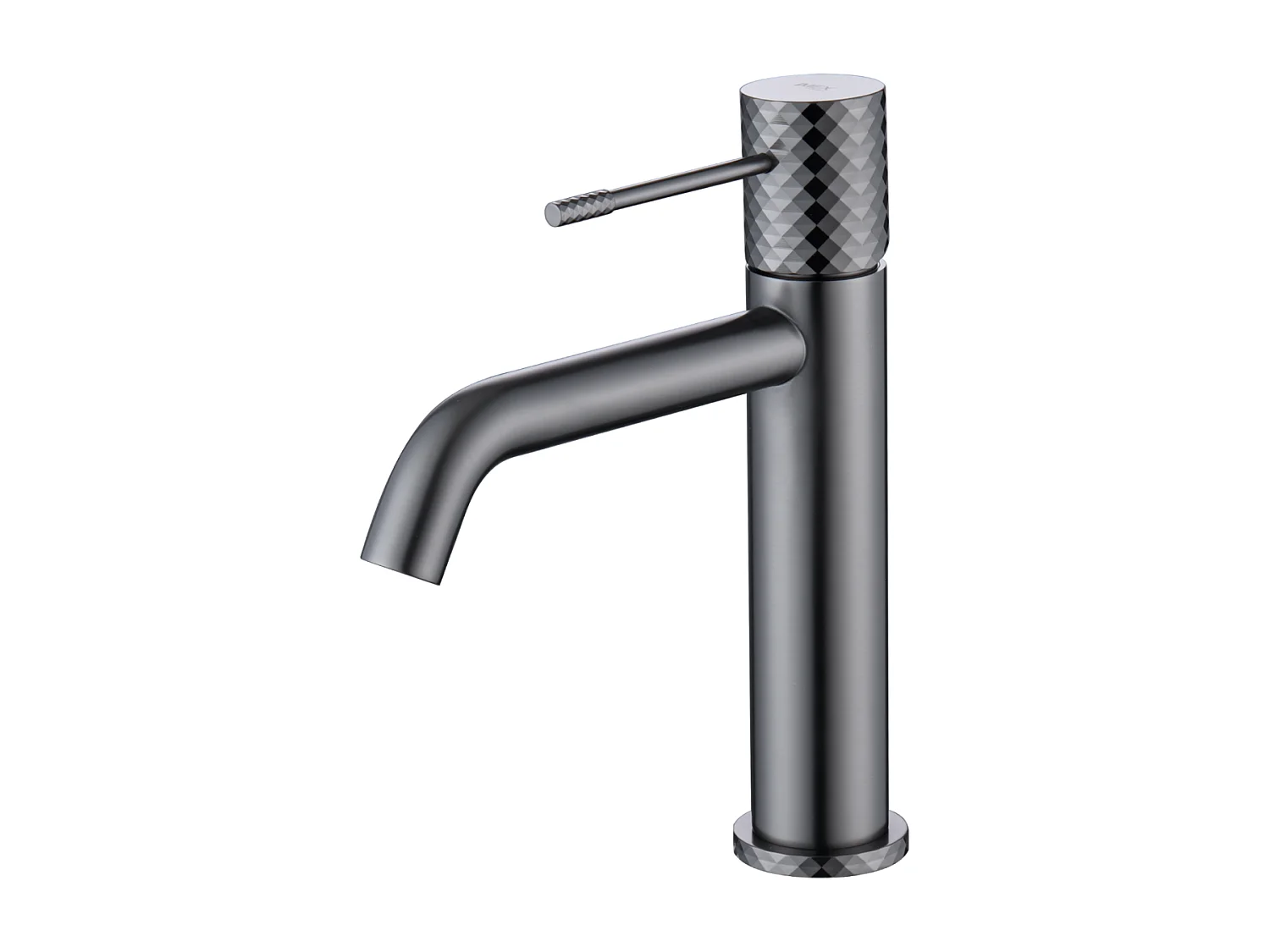 Mitigeur Lavabo Salle de Bain noir métal – Bec Bas Anti-Calcaire – Design Moderne - GENOVA IMEX