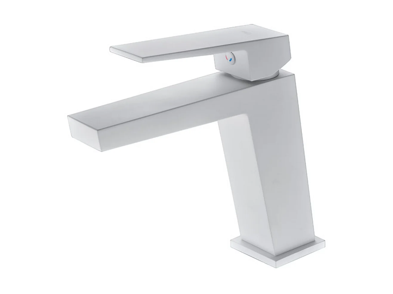 Mitigeur Lavabo Salle de Bain blanc mat – Bec Bas Anti-Calcaire – Design moderne - ART IMEX