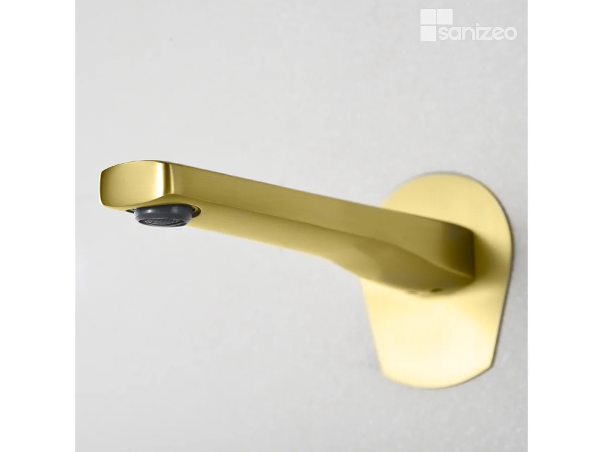 Mitigeur Lavabo Encastré Salle de Bain or brossé – Anti-Calcaire – Design moderne - DELOS IMEX