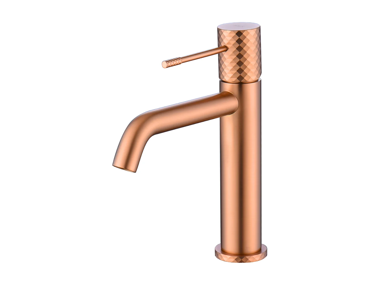 Mitigeur Lavabo Salle de Bain or rose cuivré – Bec Bas Anti-Calcaire – Design Moderne - GENOVA IMEX