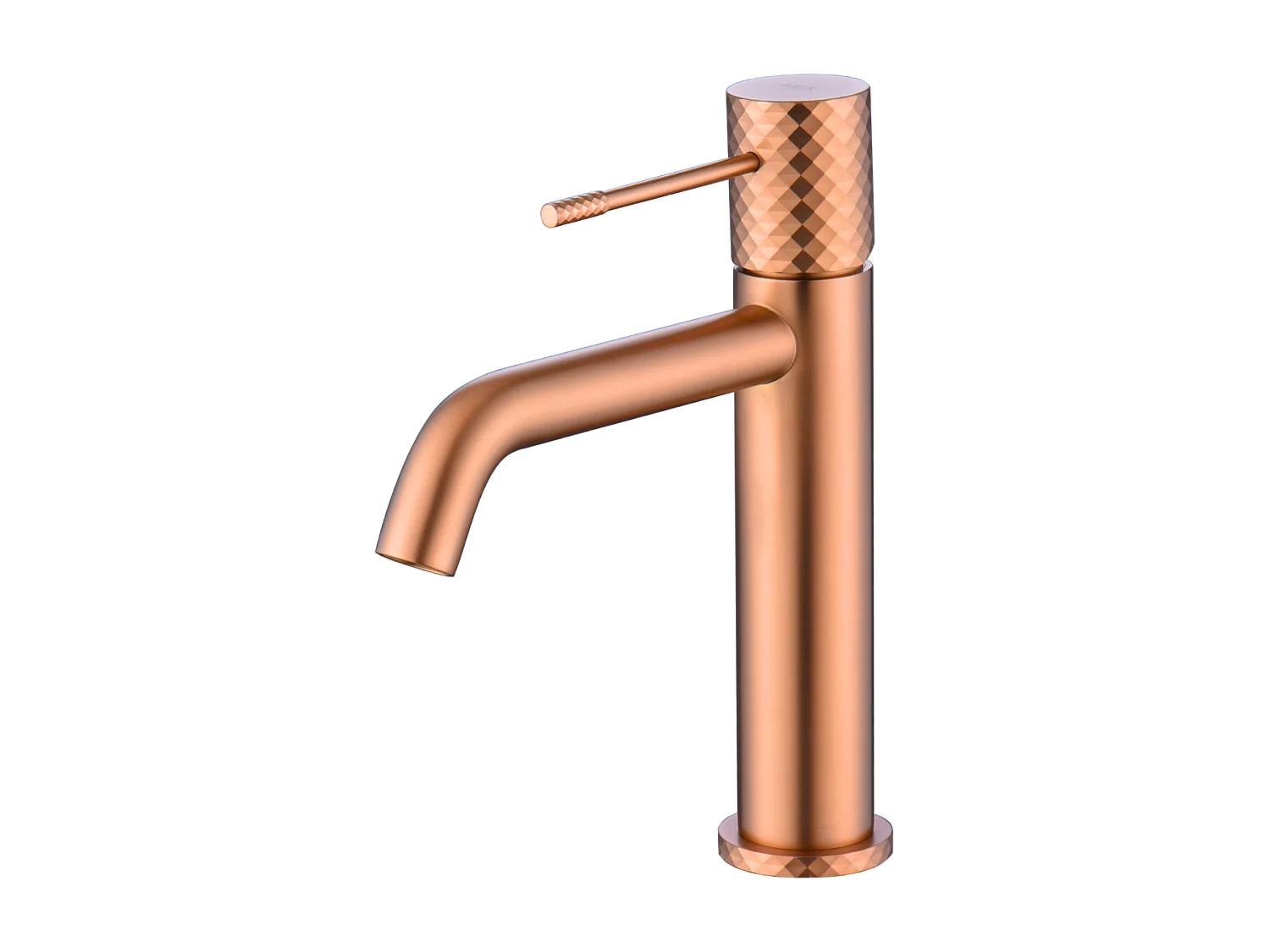 Mitigeur Lavabo Salle de Bain or rose cuivré – Bec Bas Anti-Calcaire – Design Moderne - GENOVA IMEX