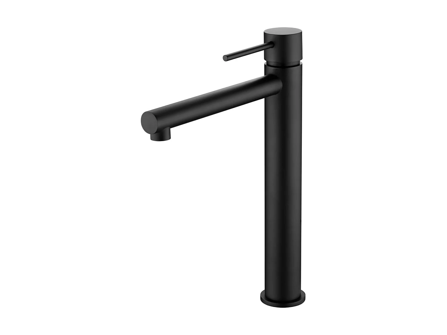 Mitigeur Lavabo Salle de Bain noir mat – Bec Haut Anti-Calcaire – Design Moderne - MILOS STICK IMEX
