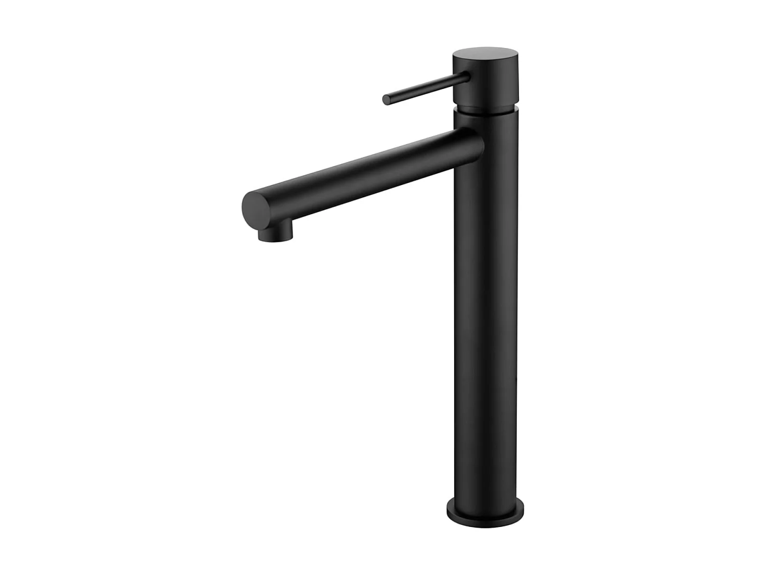 Mitigeur Lavabo Salle de Bain noir mat – Bec Haut Anti-Calcaire – Design Moderne - MILOS STICK IMEX
