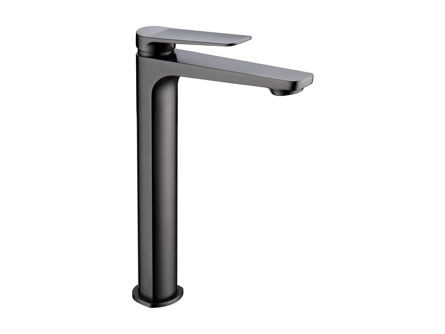 Mitigeur Lavabo Salle de Bain noir métal – Bec Haut Anti-Calcaire – Design Moderne - NAPOLES IMEX