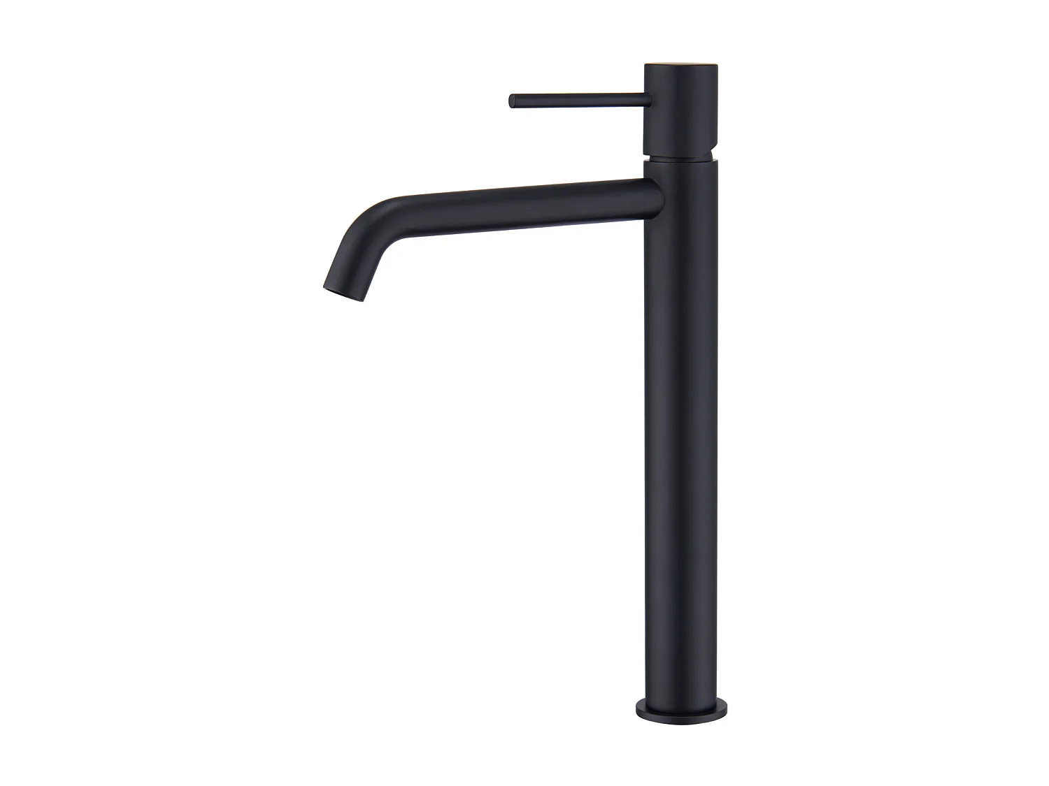 Robinet Mitigeur de Lavabo Anti-Calcaire Bec Haut Noir Mat IMEX MONZA BDM039-3NG