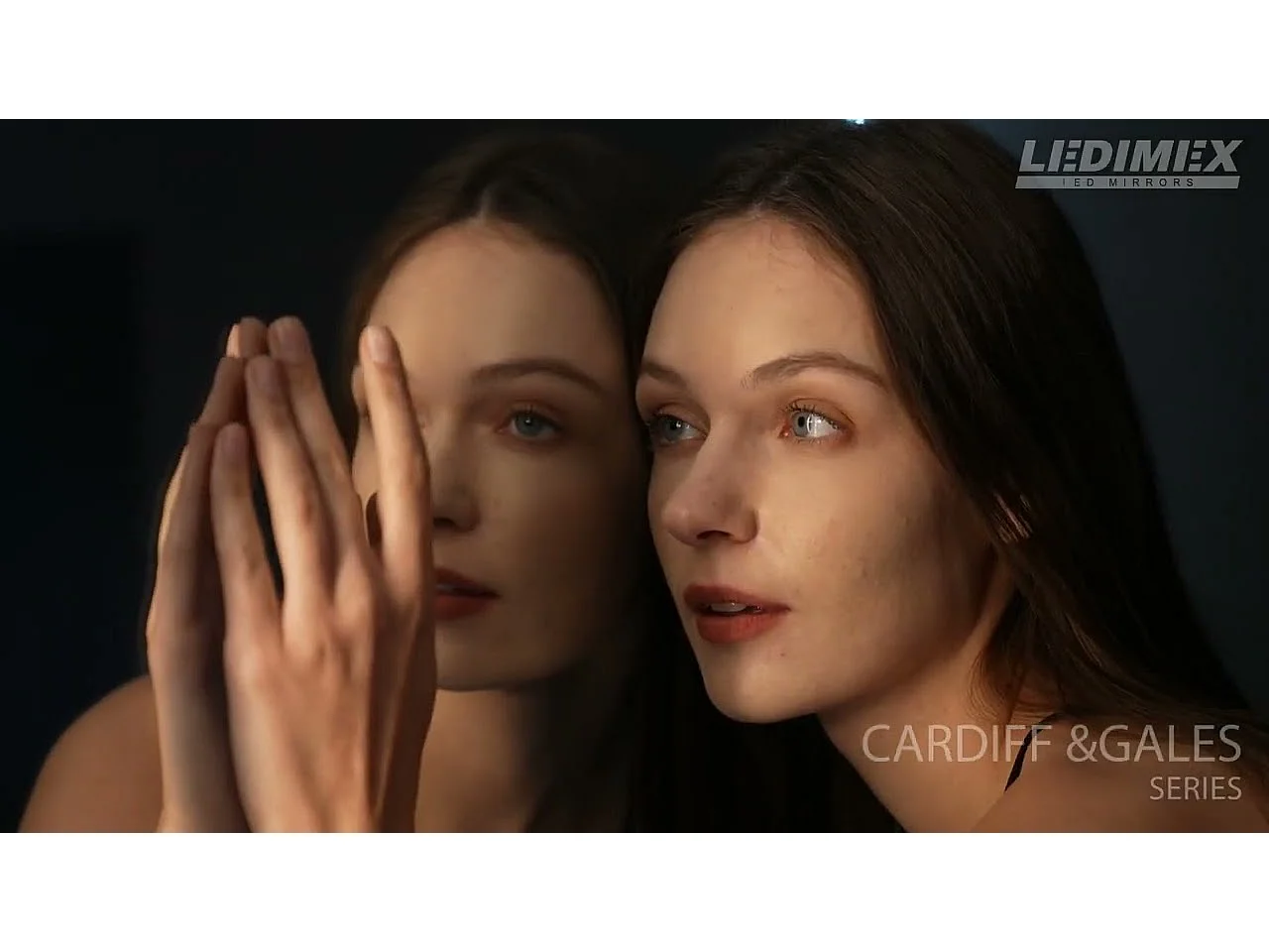 Miroir Salle de Bain CARDIFF - 60x110cm - Led Rétro-éclairé (3000K) - Anti-Buée & Détecteur de Mouvement - LEDIMEX