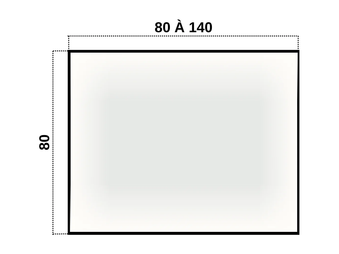 Miroir Salle de Bains Lumineux ABILITY Anti-Buée et Éclairage Périmétral Triled par Détecteur de Mouvement 120x80cm Noir Mat LEDIMEX by SANIZÉO