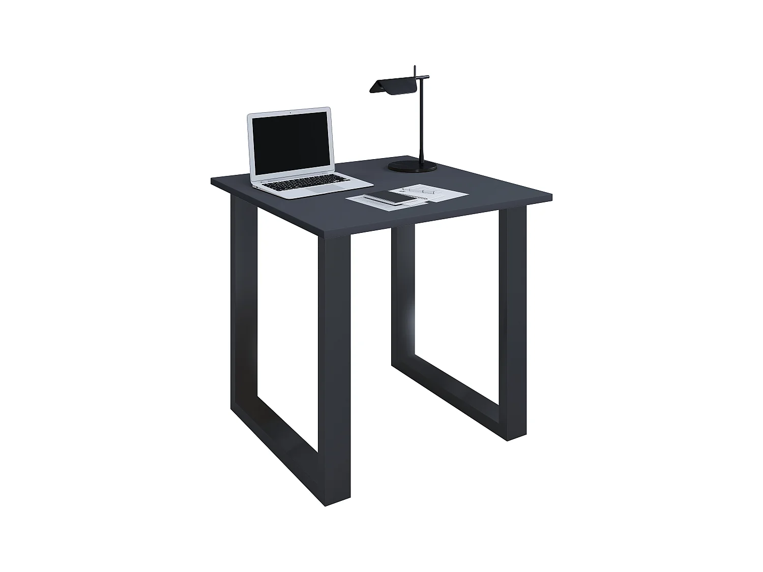 Desk Lona Black / Anthracite H. 76 x W. 80 x D. 80 cm